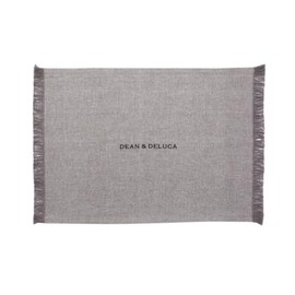 Dean and Deluca Cotton Chambray Placemat Gray Approx 32 x 45cm