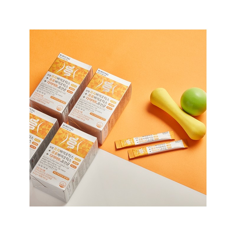Boryeong Prebiotics Probiotics Diet Lactobacillus 30 sachets, 1 pack /