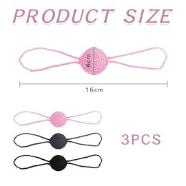 CQQNIU 3 Knitted Nose Covers, Wool Crochet Nose Covers, Warm And Breathable Nose Covers, Nose Ornaments, Unisex, Funny Nose Decoration