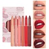 6 Colors Matte Crayon Lipstick Lipstick Makeup Lipstick Set Waterproof