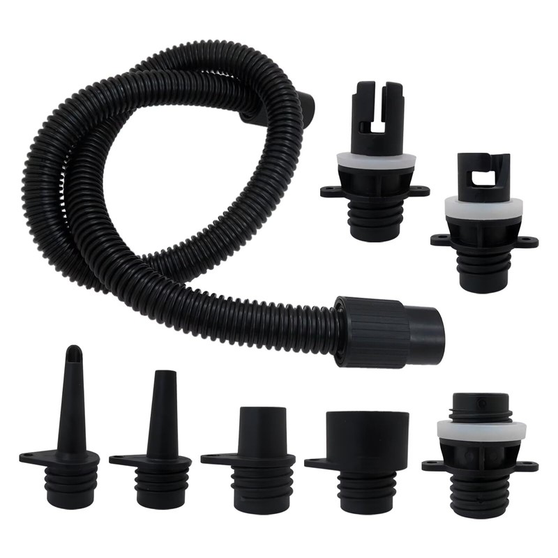 Qblahip Air Hose Kit Includes Air Pump Hose 7 Nozzles