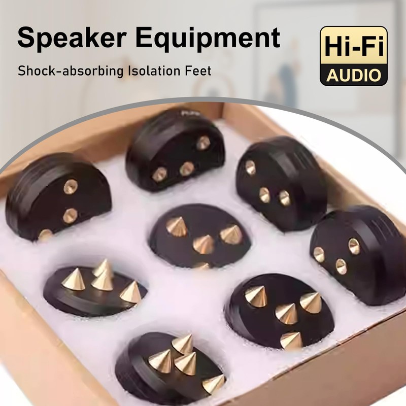 Preffair Audio Isolation Feet Stand Spikes Protector Mat Non-Slip Base