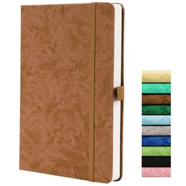 Bullet Dotted Journal, A5 Dotted Journal with 120 GSM Paper, 164 Pages Dotted Notebook, Pen Bow, Inner Pocket, Elastic Banded