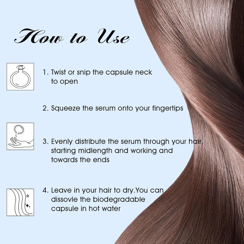 Suero Capilar - 100 Cápsulas - Vitaminas Para El Cuidado