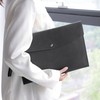 Wonderpool A4 Faux Leather Envelope Documents Multifunction Folders Stationery Bag