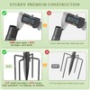Jusgym String Light Poles for Outside, 10ft Adjustable Metal Poles