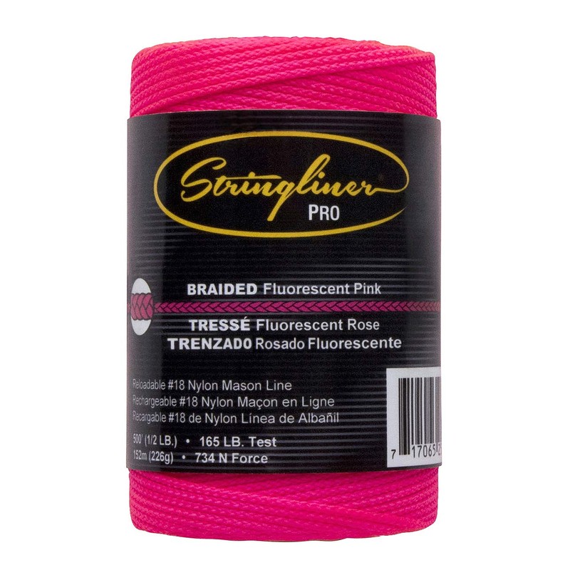 Stringliner Braided Mason Line Replacement Roll Contractor Pack 500' -