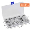 CENBEN Pack of 225 Flat Washers, 304 Stainless Steel Flat,