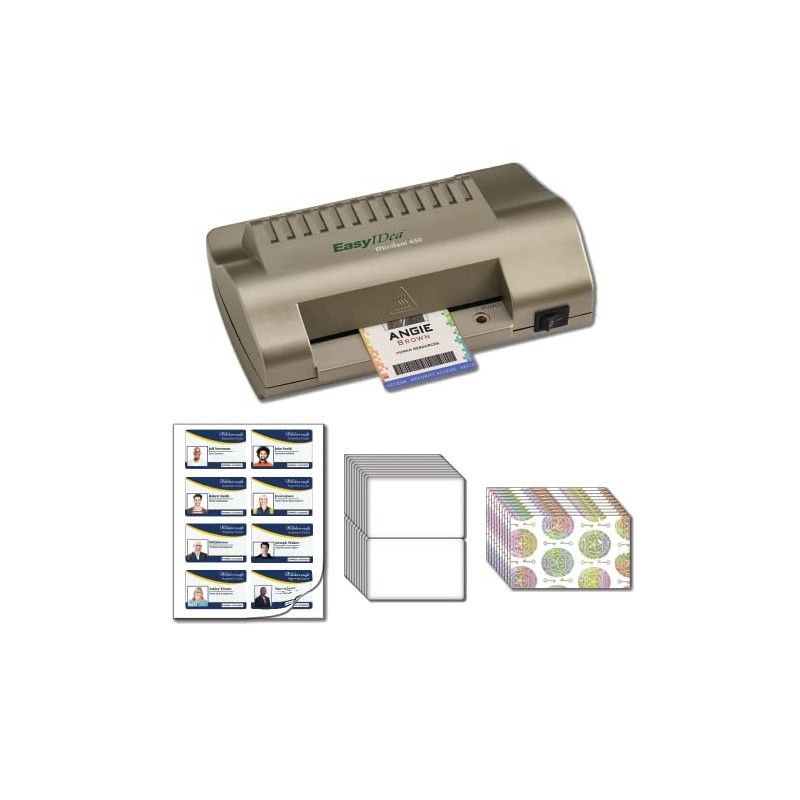 10 ID Card Kit with ML450T Laminator, Teslin ID Paper,