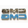 GMC Front & Rear Emblem Chrome Black Fit For 2019-23