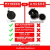 MYNEEED Office Chair Castors for Carpet, Soft Floor, Diameter 65