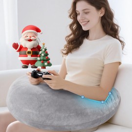 vamorry Gaming Pillow Arm Support Pillow for Bed & Sofa: Ergonomic U-Shaped Lap Pillow with Elbow Rest for Adults & Kids - Reduces Arm Pain & Fatigue During Gaming, Reading, Working & Crocheting