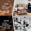 LEMIKKLE 2-Tier Wood Coffee Station Organizer with Pod Holder and