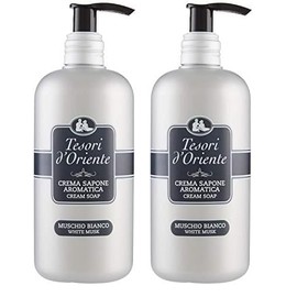 Tesori d¬¥oriente d'Oriente Wei√üer Moschus Fl√ºssigseife, 300 ml (Packung mit 2)