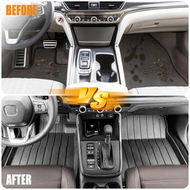 HUYINPJ Floor Mat Compatible with 2023-2025 Honda CRV Hybrid Upper Deck for 2023 2024 Honda CR-V Accessories Cargo Tray All Weather Replacement (Trunk Mat+Backrest Mat+Floor mat)