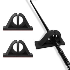 Wandefu No drilling required fishing rod holder For storage rod holder fishing pole holders pertain garage fishing boat garage door rod holders for wall fishing rod holders for garage（black 2 pcs）