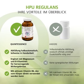 Quintessence HPU Regulans 120 Capsules - For Increased Nutrient Requirements for HPU/KPU - Matched Mix of Vitamins and Minerals without Additives - Vegan - Produced in Germany