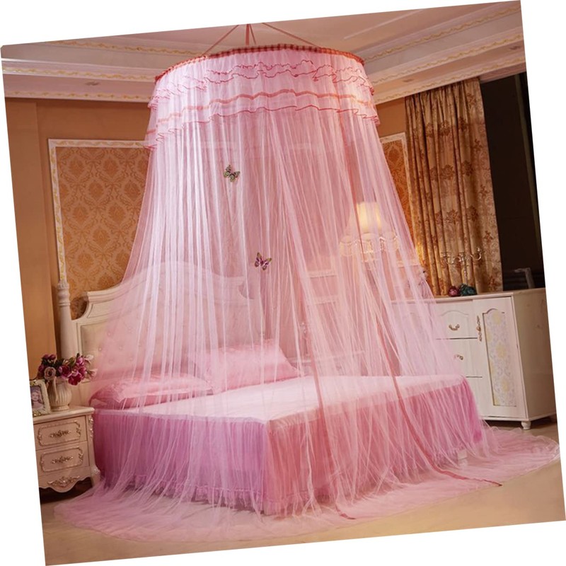 ULTECHNOVO Ceiling Hanging Bed Canopy Princess Dome Net Bed Curtain