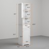 Viaozutis Tall Bathroom Cabinet, Storage Cabinet with 2 Doors &