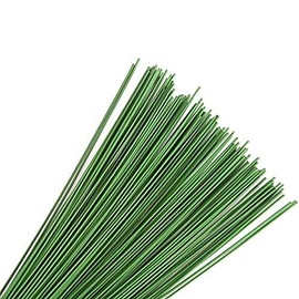 Stub Wire - Green Florist Wires - 12" Inch (30 cm)- Choose from 18 19 20 22 24 26 28 Gauge (12" - 19 Gauge - Green)