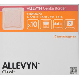 Allevyn Gentle Foam Border Wundkompresse (10 Stück) 12,5x12,5cm/5in.x5in.