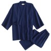 Fancy Pumpkin Men's Kimono Outfit, Blue 02