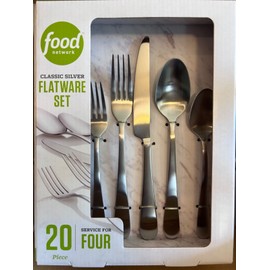 Food Network NEW Food Network Classic Silver 20 pc silverware service for 4 NIB