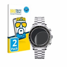 brotect 3D Curved Screen Protector compatible with Omega Speedmaster Reduced (39 mm) (2 Pack) - Full Screen Coverage