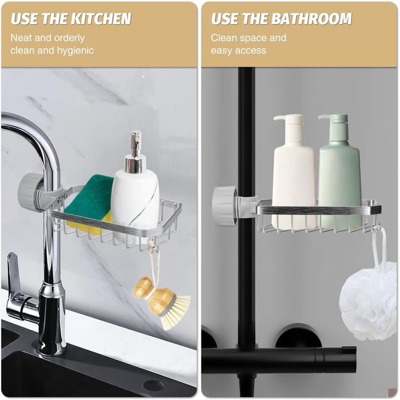 Shower Caddy No Drill, Shower Soap Holder, 304 Stainless Steel