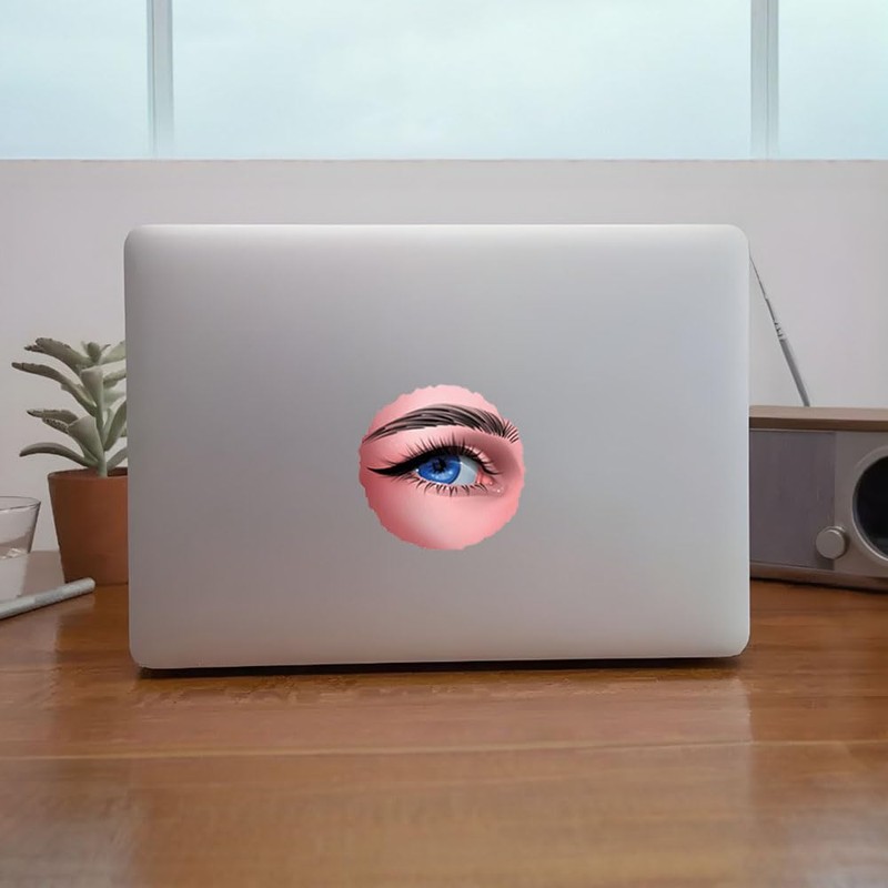 Eye Pattern Car Stickers, Waterproof Vinyl Decals for Bumper and