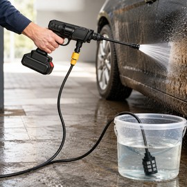 3/8-Inch Water Inlet Hose for Cordless Car Washers – Flexible 5M–20M Suction Line for Vehicle & Home Cleaning