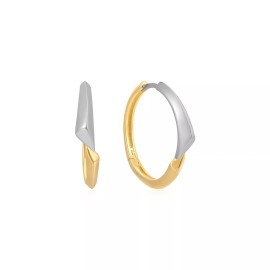 Ania Haie 19mm Ania Haie Two Tone Arrow Hoop Earrings