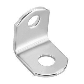 uxcell Stainless Steel Shelves Corner Brace 18mmx18mmx15mm, Joint Round End L Shape Angle Corner Fastener Joints Support Bracket, Pack of 20