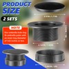 2 Sets Patio Table Umbrella Hole Ring Plug Cap Set,