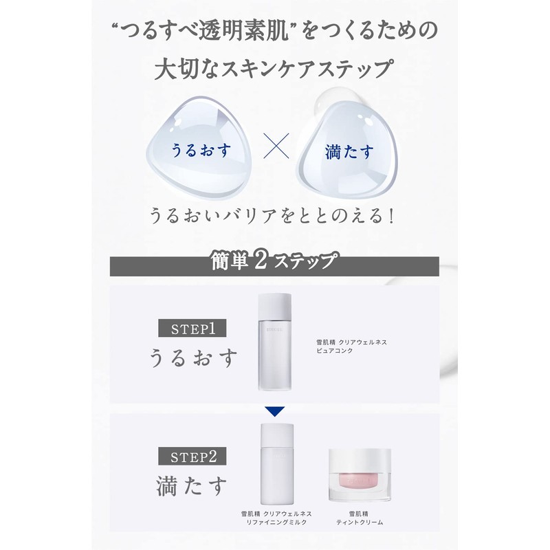 Sekkisei Clear Wellness (Hypoallergenic) Pure Conch Kit Lotion 6.8 fl