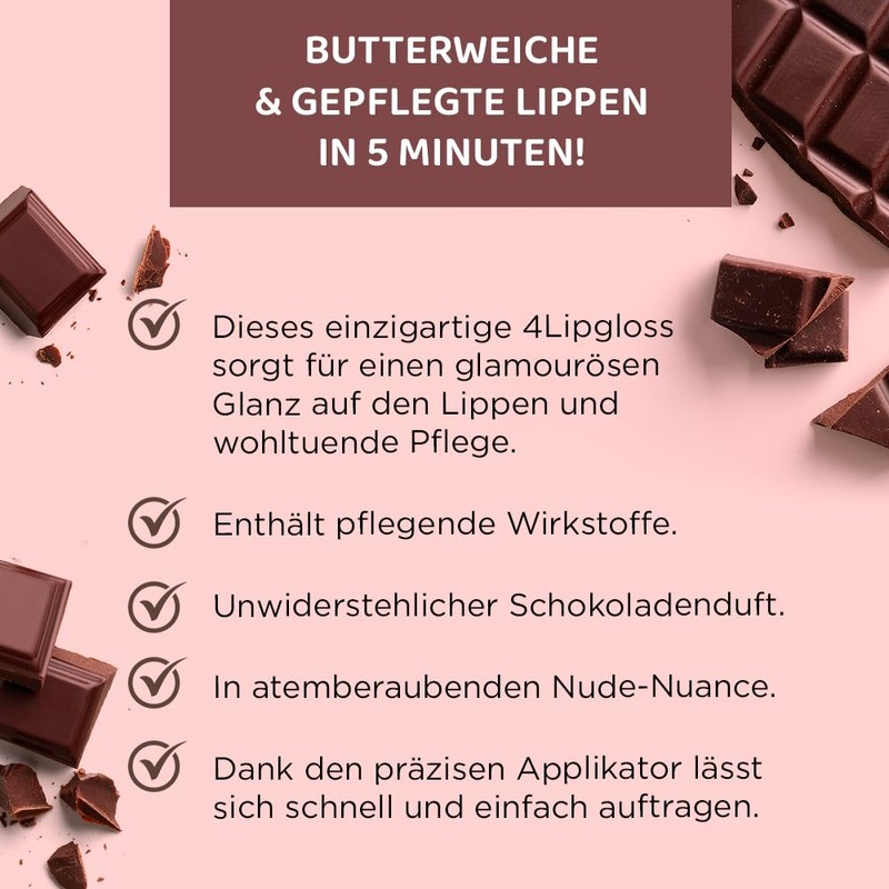 Eveline Cosmetics Lipgloss mit Chili-Pfeffer und Schokoladengeschmack