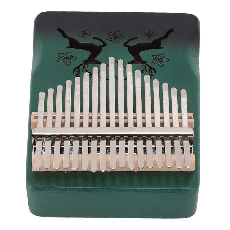 Finger Thumb Piano 17 Keys Exquisite Engraved Pattern Wood Kalimba