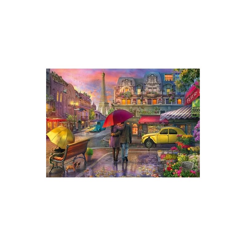 Schmidt Spiele 59713 Rain Magic in Paris Puzzle 500 Pieces