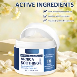 120g Arnica Cream for Bruising and Swelling, Soothing Hydrating, for All Skin Types, for Face and Body