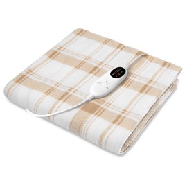 JUUE Electric Blanket, 55.1 x 31.5 inches (140 x 80 cm), Electric Blanket, 5 Level Temperature Adjustment, Timer Prevention, Electric Throw, Washable, Cold Feet Fever, Dust Mites, Electric Blanket,