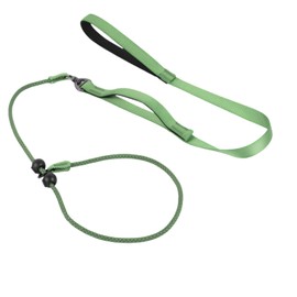Kazazoo Slip Lead Dog Leash, No Pull Training Leash with Padded Handle for Small Medium Dogs, Green