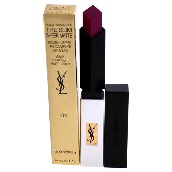 Yves Saint Laurent Rouge Pur Couture The Slim Sheer Mat, 104 Fuchsia Intimate 30 g