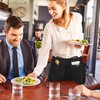 WENLISELL 10 Pack Waist Apron, Black Half Apron with 2