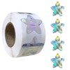 500 Pcs Holographic Gold Star Stickers for Kids Reward, 1