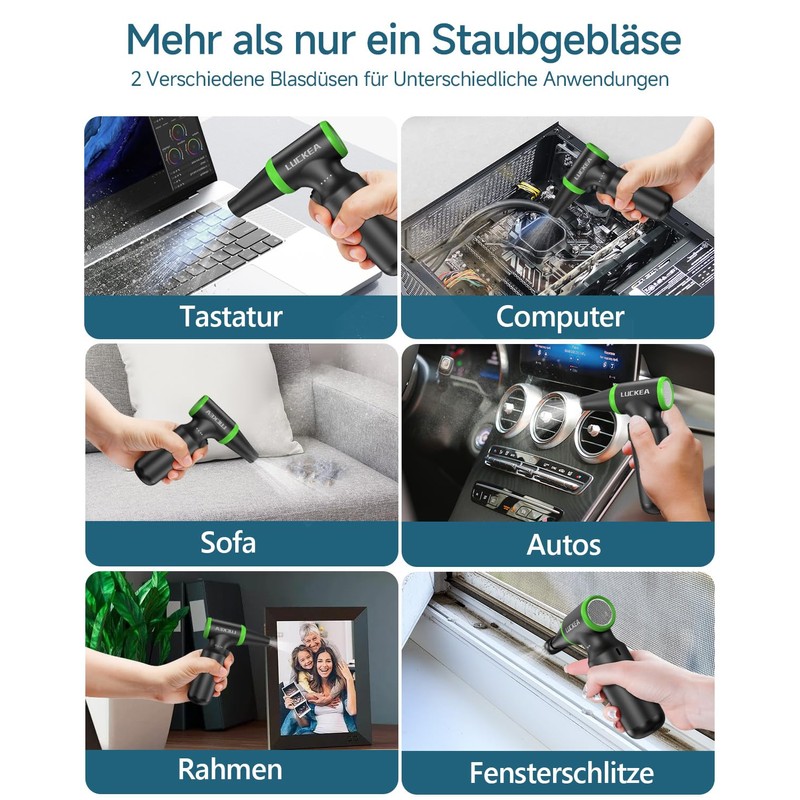 13000 RPM Compressed Air Dust Cloth - Electric Compressed Air