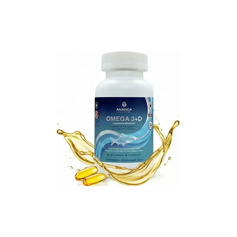 Omega 3 Vit D Alta Absorción Puro Concentrado 1500mg 100cap