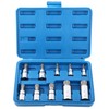 10Pcs 12 Point Triple Square Splined Bit Socket Set M4-M18