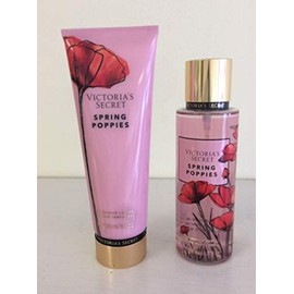 Victoria's Secret SPRING POPPIES Fragrance Mist + Body Lotion Set