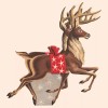 Reproduction Douglas Fir Plywood Reindeer Christmas Cut Out Pattern