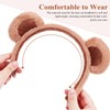 Baluue 2pcs Bear Ears Headband, Brown Mouse Ears Headband for